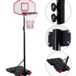Basketballständer mobiler Basketballkorb mit Ständer Höhenverstellbar