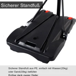 Basketballständer mobiler Basketballkorb mit Ständer Höhenverstellbar
