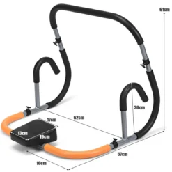 Bauchtrainer Bauchmuskeltrainer AB Trainer Roller mit Kissen für Crunches und Liegestütze