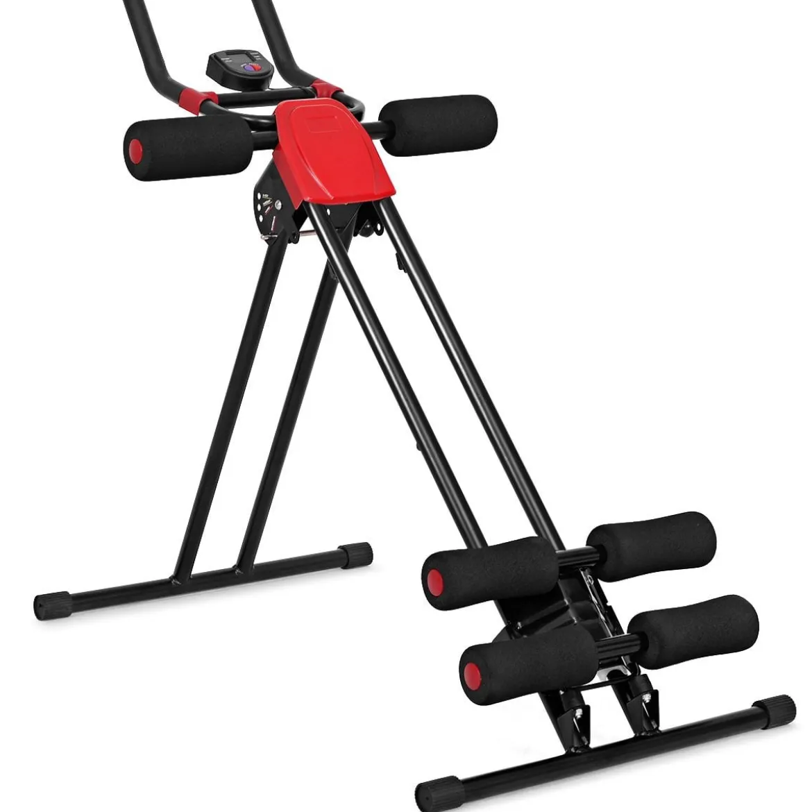 Bauchtrainer Rückentrainer AB Bauchmuskeltrainer klappbar Heimtrainer mit LCD-Display