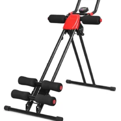 Bauchtrainer Rückentrainer AB Bauchmuskeltrainer klappbar Heimtrainer mit LCD-Display