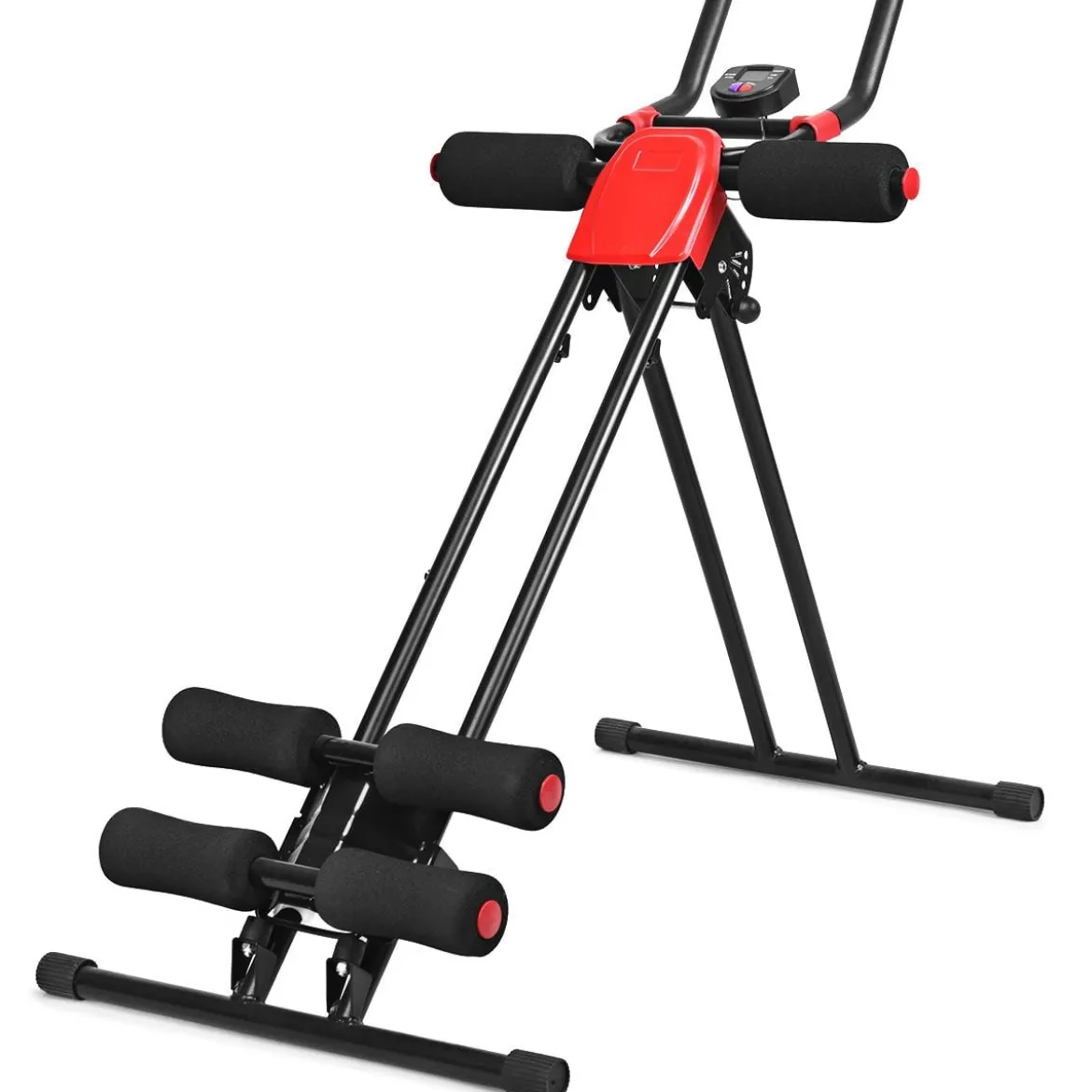 Bauchtrainer Rückentrainer AB Bauchmuskeltrainer klappbar Heimtrainer mit LCD-Display