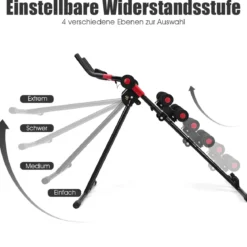 Bauchtrainer Rückentrainer AB Bauchmuskeltrainer klappbar Heimtrainer mit LCD-Display