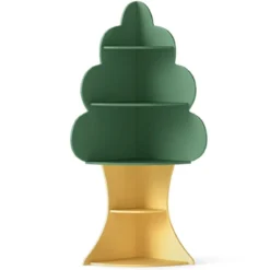 Baum-Design Kinder Bücherregal aus Holz 5 Ebenen Kinderregal Spielzeugregal Grün