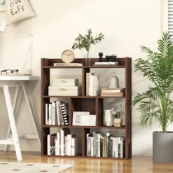 Bücherregal mit 7 Würfeln Standregal Würfelregal Aufbewahrungsregal 80 x 20 x 90 cm