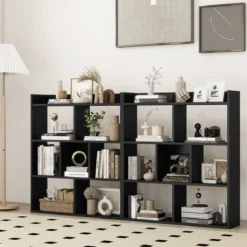 Bücherregal mit 7 Würfeln Standregal Würfelregal Aufbewahrungsregal 80 x 20 x 90 cm
