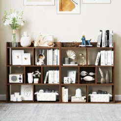 Bücherregal mit 7 Würfeln Standregal Würfelregal Aufbewahrungsregal 80 x 20 x 90 cm