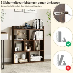 Bücherregal mit 7 Würfeln Standregal Würfelregal Aufbewahrungsregal 80 x 20 x 90 cm