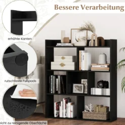 Bücherregal mit 7 Würfeln Standregal Würfelregal Aufbewahrungsregal 80 x 20 x 90 cm