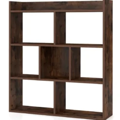 Bücherregal mit 7 Würfeln Standregal Würfelregal Aufbewahrungsregal 80 x 20 x 90 cm
