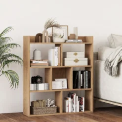 Bücherregal mit 7 Würfeln Standregal Würfelregal Aufbewahrungsregal 80 x 20 x 90 cm