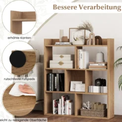 Bücherregal mit 7 Würfeln Standregal Würfelregal Aufbewahrungsregal 80 x 20 x 90 cm
