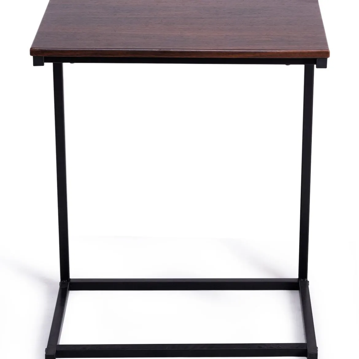 Beistelltisch Laptoptisch Computertisch PC Tisch Seitentisch Metall + Holz 55 x 35 x 65 cm Kaffee