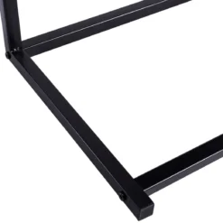 Beistelltisch Laptoptisch Computertisch PC Tisch Seitentisch Metall + Holz 55 x 35 x 65 cm Kaffee