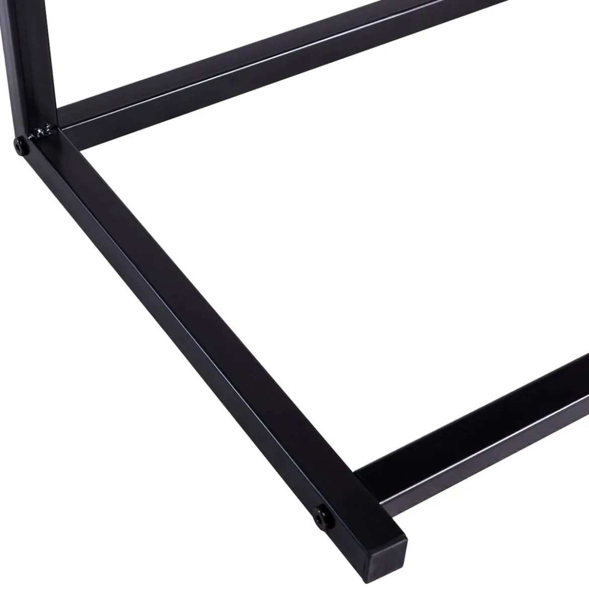 Beistelltisch Laptoptisch Computertisch PC Tisch Seitentisch Metall + Holz 55 x 35 x 65 cm Kaffee