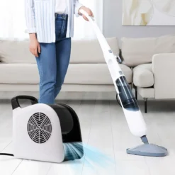 Bodengebläse 130W 3 Geschwindigkeiten & 185° schwenkbarem Kopf Blasmaschine zum Trocknen und Ventilieren