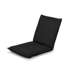 Bodensofa gepolsterter Bodenstuhl verstellbarer Gaming-Stuhl Lazy Sofa Fensterstuhl Schwarz