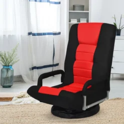 Bodenstuhl drehbar Bodensessel Relaxsessel Bodensofa Lazy Sofa Rot