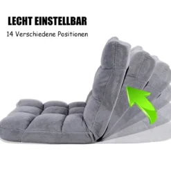 Bodenstuhl Faltbares Lazy Sofa Faul Tatami Bodenkissen Schwarz Grau Kaffeebraun Rosa Blau Lila