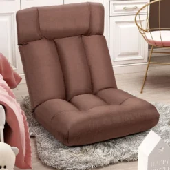 Bodenstuhl Tatami Schlafsessel Bodensessel Relaxsessel Sofastuhl Liegenfunktion Braun
