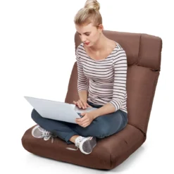 Bodenstuhl Tatami Schlafsessel Bodensessel Relaxsessel Sofastuhl Liegenfunktion Braun