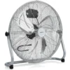 Bodenventilator φ51cm Windmaschine 160W mit 3 Geschwindigkeitsstufen Boden Ventilator im Chrom Design Silber