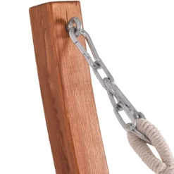 Bogenförmiges Hängemattengestell aus Holz Hängemattenständer Hängeschaukel 313x115x120cm