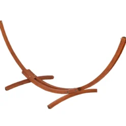 Bogenförmiges Hängemattengestell aus Holz Hängemattenständer Hängeschaukel 313x115x120cm