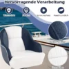 Bootssitz Bootsstuhl mit dicker Schaumstoffpolsterung wasserbeständigem PVC-Leder55 x 41 x 50 cm