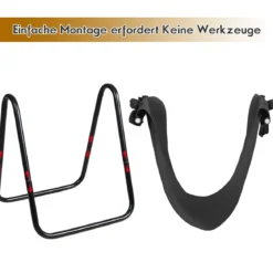 Brennholzregal mit Segeltuch-Tragetasche Kaminholzhalter mit Robustem Metallrahmen Schwarz