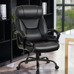 Bürostuhl Chefsessel Höhenverstellbarer Computerstuhl 360 ° drehbar belastbar bis 220kg