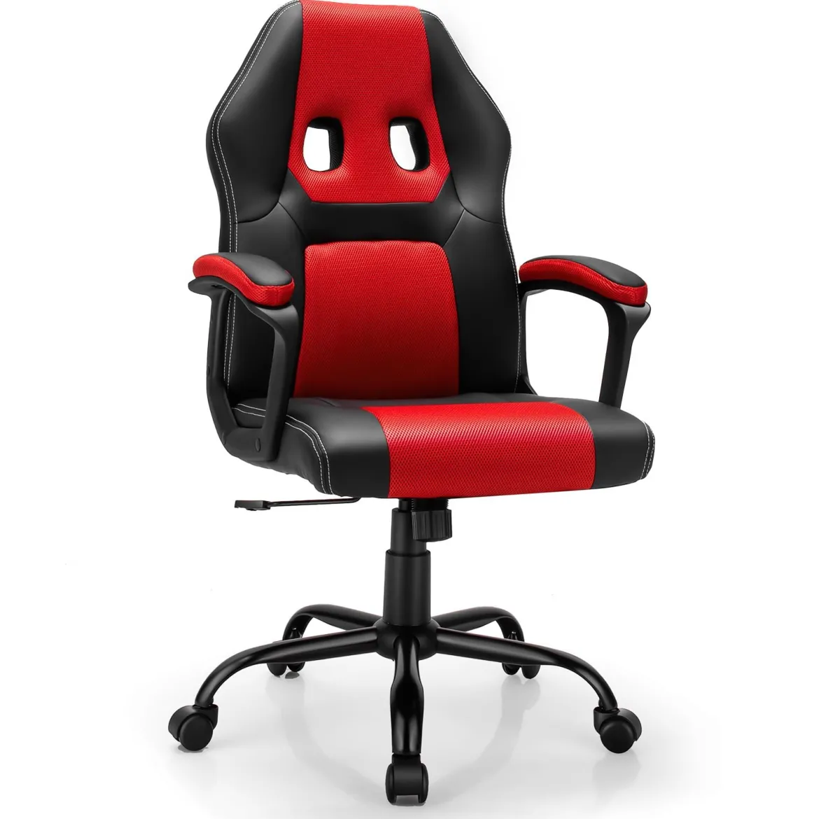 Bürostuhl mit höhenverstellbarem Sitz PC Gaming-Stuhl Ergonomisch Rot