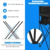 Camping-Klappstuhl Outdoor-Stuhl Klappstuhl Campingstuhl 57 x 63 x 98 cm Schwarz