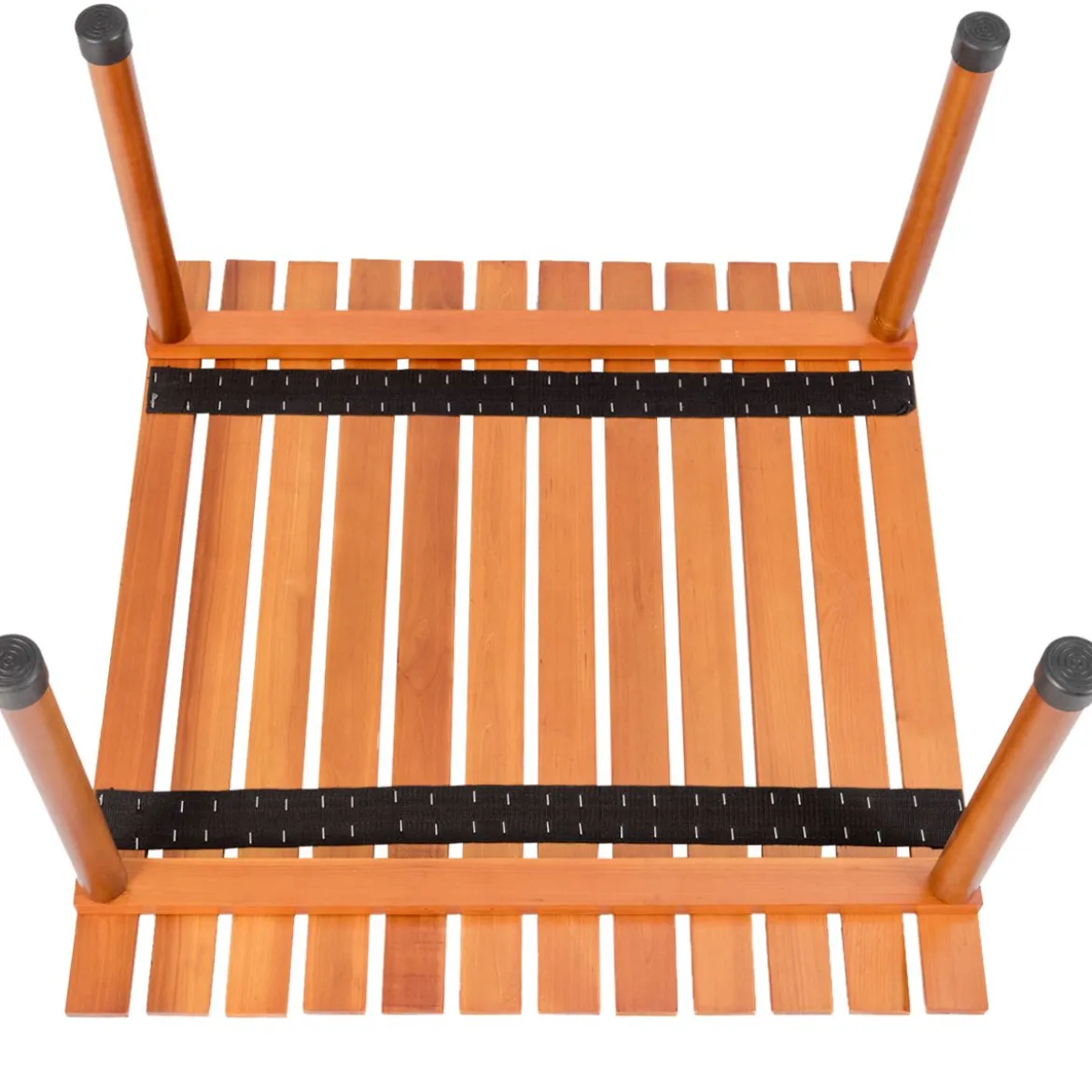 Camping-Tisch aufrollbar Gartentisch aus Tannenholz tragbarer Picknick-Tisch mit Tragetasche Braun