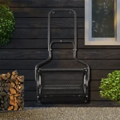 68 cm Breiter Kompoststreuer mit Verbesserten Seitlichen Riegeln & U-förmigem Griff Schwarz