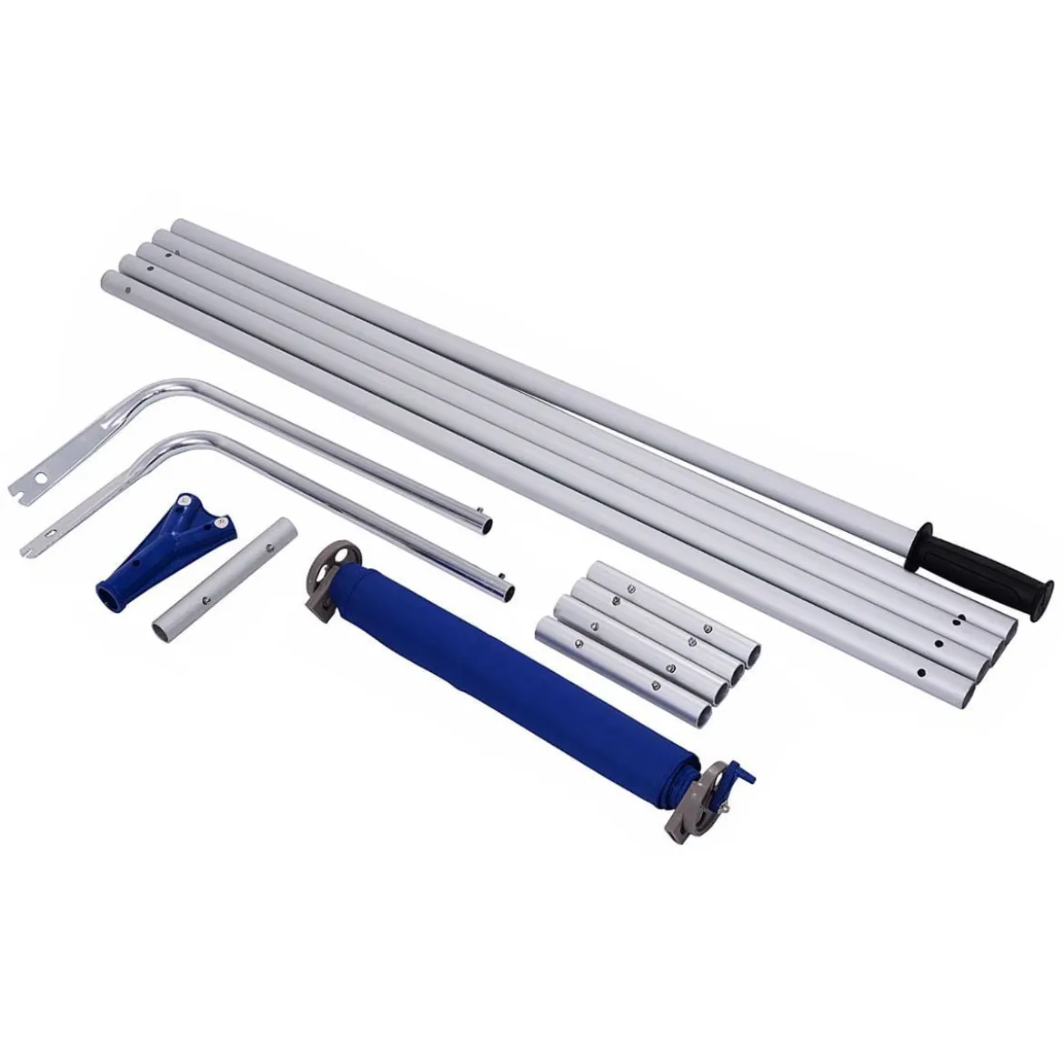 180-661 cm Dachrechen Schneeräumer aus Aluminium mit verstellbarem Griff Schneeschaufel