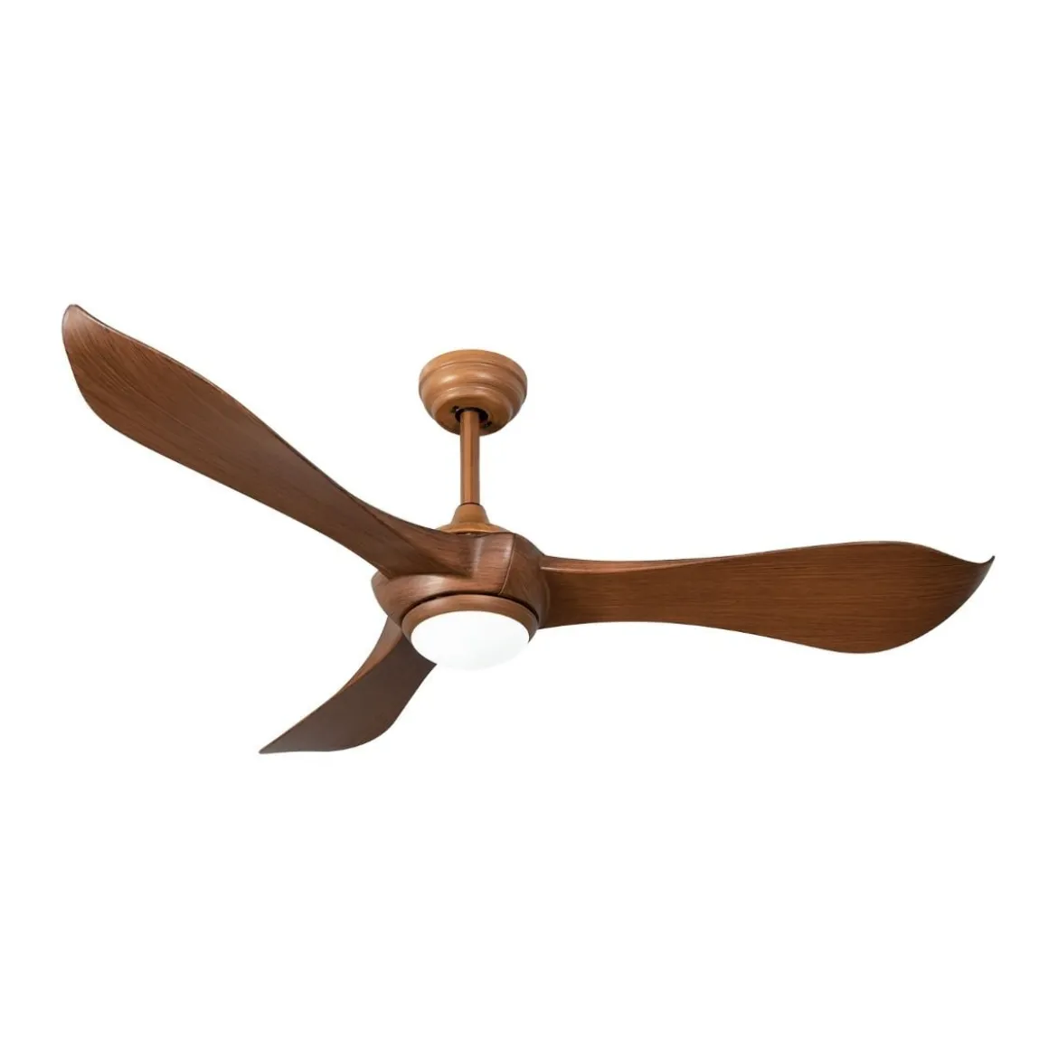 136 cm Deckenventilator aus Holz mit Beleuchtung & Fernbedienung & 1-8H Timer Braun