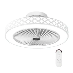 φ48cm Deckenventilator mit Beleuchtung & Fernbedienung Umkehrbarer Ventilator