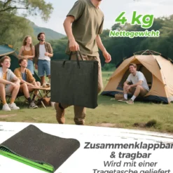 332 cm Golf Puttingmatte mit 2 Verstellbaren Schlägern & 6 Bällen Golf Übungsmatte Golf
