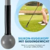 120cm Golfschwungtrainer-Hilfe mit Gewichts-Kopf Golf Trainingshilfe Schwungtrainer Grau