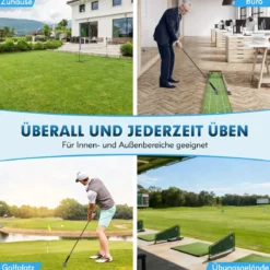 120cm Golfschwungtrainer-Hilfe mit Gewichts-Kopf Golf Trainingshilfe Schwungtrainer Grau