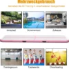 300 cm Gymnastikmatte Elektropumpe Turnmatte aufblasbar Tumbling Matte Rosa