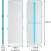 300 cm Gymnastikmatte Elektropumpe Turnmatte aufblasbar Tumbling Matte Blau