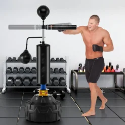 173-213 cm Höhenverstellbarer Boxsack Standboxsack 360 ° Reflexstange mit 2 Speedbällen