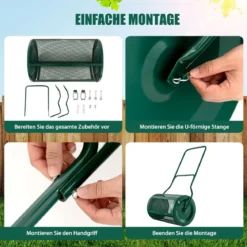 60,5 cm Hoher Kompoststreuer 39 cm Breiter Torfstreuer mit Verbessertem U-förmigen Griff