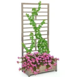 171cm hoher Pflanzkasten mit Spalier erhöhtes Gartenbeet Blumenhalter für den Garten Hof Balkon