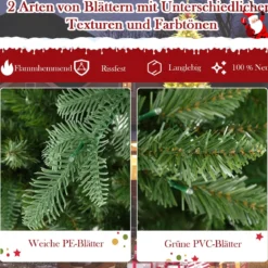360 cm hoher vorgelichter künstlicher Weihnachtsbaum Schnellanschluss Indoor-Outdoor Weihnachtsdekoration Grün