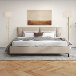166,5cm hohe Stehlampe Garderobenständer mit 5 Haken & Fußschalter Stehleuchte E27 Sockel Leselampe für Schlafzimmer Wohnzimmer