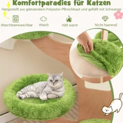 128 cm Katzenbaum mit Liegeplatz & Springplattform Kätzchen Aktivitätszentrum
