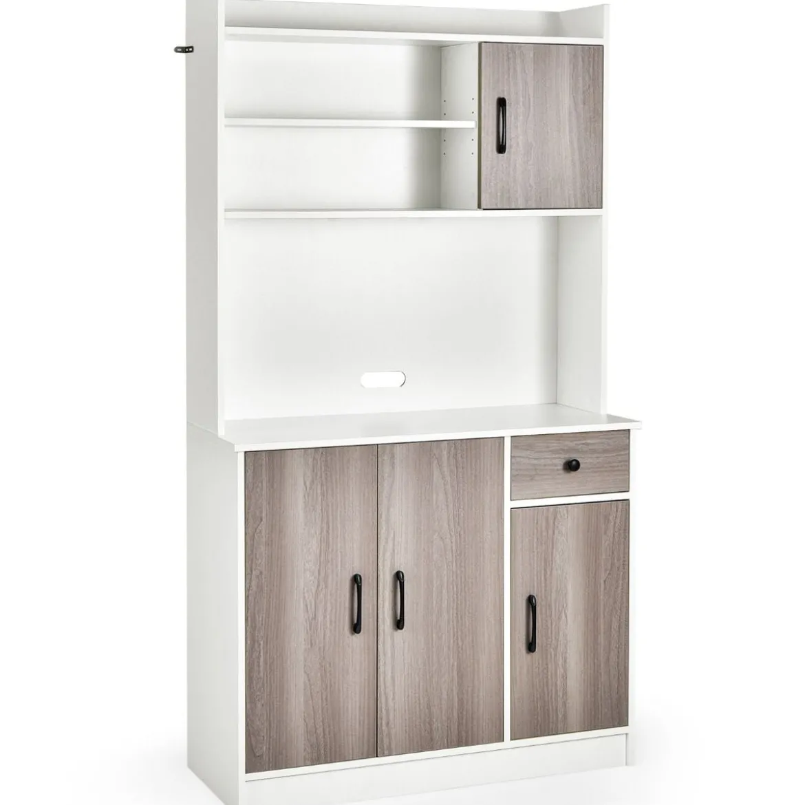 180 cm Küchenschrank mit Ladestation & Arbeitsplatte & Schublade Buffet Sideboard